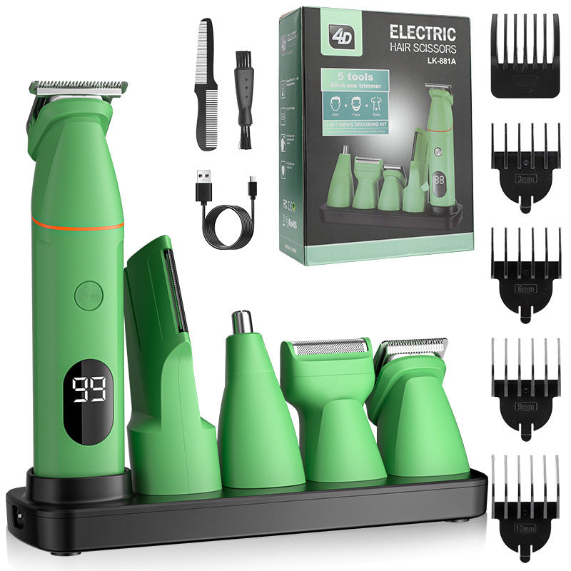 SleekLab Pro 5-in-1 Smart Grooming Kit (with LCD Display)